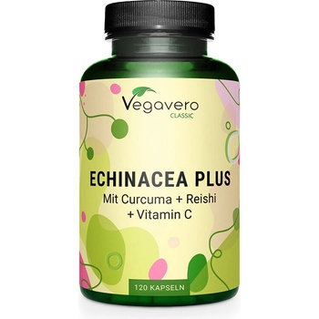 Vegavero Ехинацея + Куркума, Рейши и витамин С 120 капсули | Vegavero (VV-VITA-362)