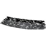 Alessi Чиния плато Bark черна (BM01 B)