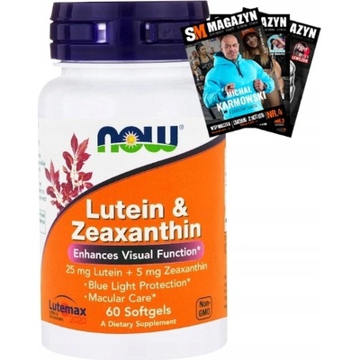 Now Foods Now Lutein & Zeaxanthin zdraví očí 60 softgel kapslí