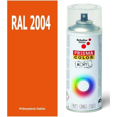 Schuller Ehklar Sprej oranžový lesklý 400ml, odstín RAL 2004 barva oranžová lesklá, barvy ve spreji PRISMA COLOR 91007