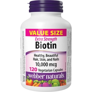 Image 1 of Webber Naturals Biotin Extra Strength 10000 mcg [120 капсули]