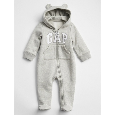 GAP Baby overal Brannan Bear s logom Sivá