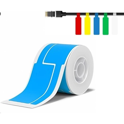 Niimbot štítky na kabely T 1EA01174301 25 x 76 mm 200 ks Modré pro B21 B21S B3 B1S – Zbozi.Blesk.cz