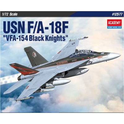 Academy Boeing F/A 18F USN VFA 154 Knight černá 1:72