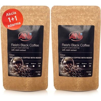 ANi Čierna Instantná káva s Reishi 60 g
