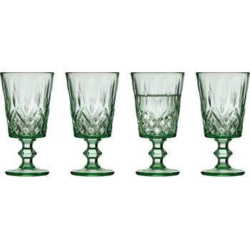 LyngbyGlas Чаши за вино Sorrento 290 мл зелени 4 бр (32361)