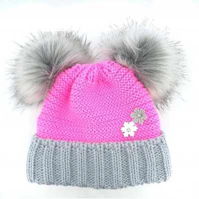 VOXX čepice Ascona růžová/šedá