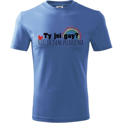 Gay princezna tričko detské svetlomodrá