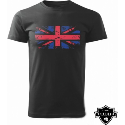 Tričko Striker vlajka Veľkej Británie čierne