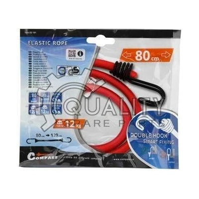 Upínač pružný 80 cm DOUBLE HOOK COMPASS 02191