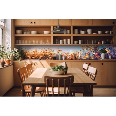 DIMEX ART Фототапет за кухня - пролетна поляна 420 x 60 см