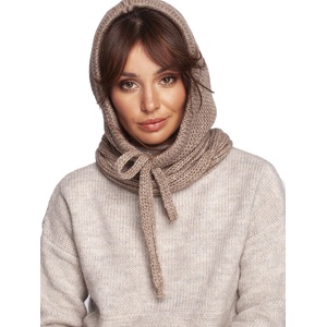 BE Knit Дамска плетена шапка-качулка модел 171249 BE Knit