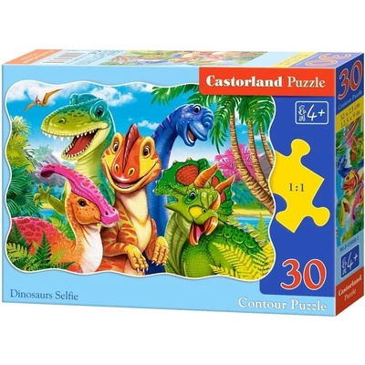 Castorland Dinosauří selfie 30 dílků