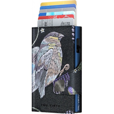 Tru Virtu Wallet Click & Slide SE 3D Bird & Clover Tita
