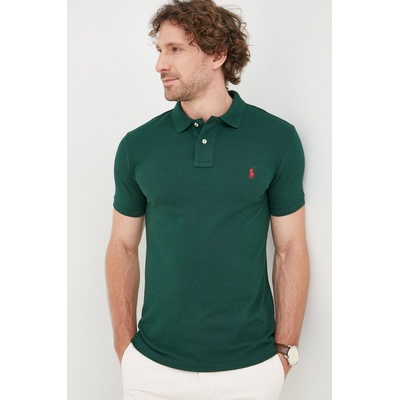 Памучна тениска с яка Polo Ralph Lauren (710795080018)