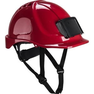 Portwest endurance pb55 / Вентилирана каска с държач за лична карта - червена (pb55rer)