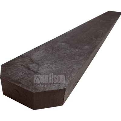 Plastové plotovky Transform tříhranné 78x21x800, hnědé - recyklát