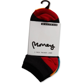 Image 1 of Money Чорапи Money Senora Pack Trainers Socks - Black