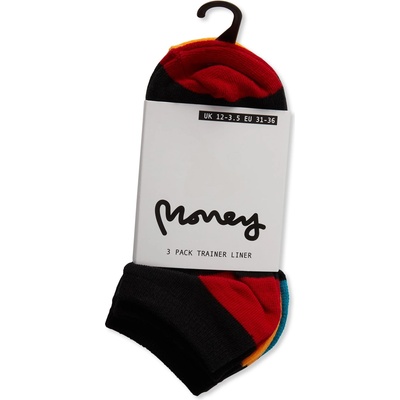 Money Чорапи Money Senora Pack Trainers Socks - Black