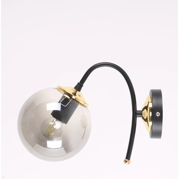 Image 1 of Squid Lighting Черно-сива стенна лампа ø 15 cm Yoyo - Squid Lighting (1062022000113)