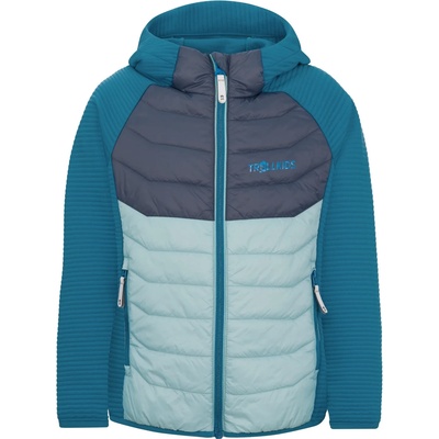 TROLLKIDS Детско поларено яке Trollkids Kid's Sirdal Jacket Synthetic jacket - Atlantic Blue / Dark Navy / Dusky Turquoise - размер 128 (EU) (703-3872-0316)