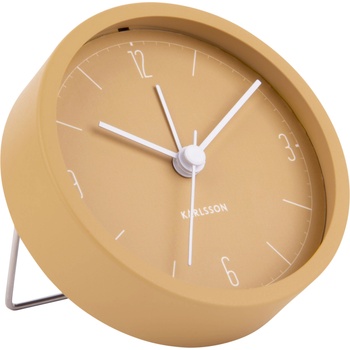 Karlsson Будилник Numbers & Lines жълт (KA5736YE)