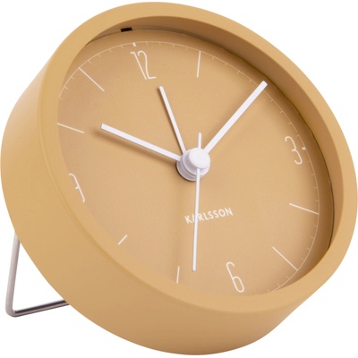 Karlsson Будилник Numbers & Lines жълт (KA5736YE)