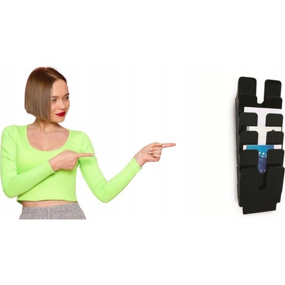 Durable Sada stojanov na prospekty FLEXIPLUS 6 A4 čierna