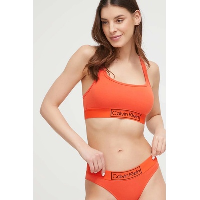 Calvin Klein Underwear Сутиен Calvin Klein Underwear в червено с изчистен дизайн (000QF6768E.PPYX)