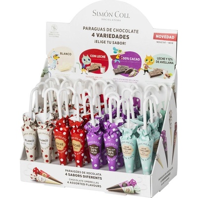 Simón Coll Čokoládový deštník 32 x 10 g