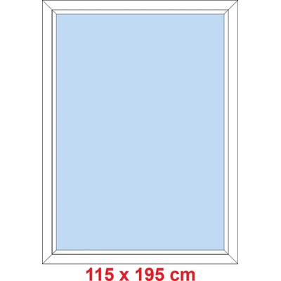 Soft Plastové okno 115x195 cm, FIX neotevíravé, Daglesie/Daglesie