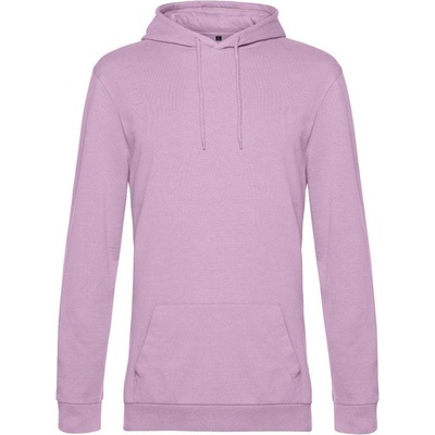 B&C Hoodie pánska mikina s kapucňou ružová candy