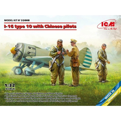 ICM Polikarpov I 16 Type 10 w/ Chinese Pilots 1:32