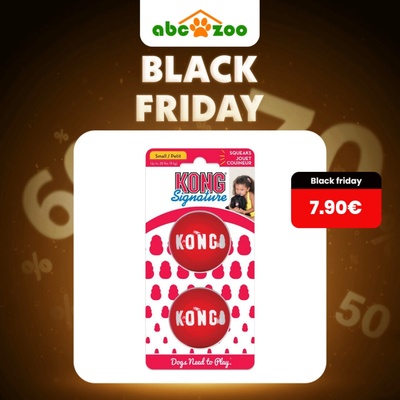 Kong Hračka guma Signature loptu 2 ks S