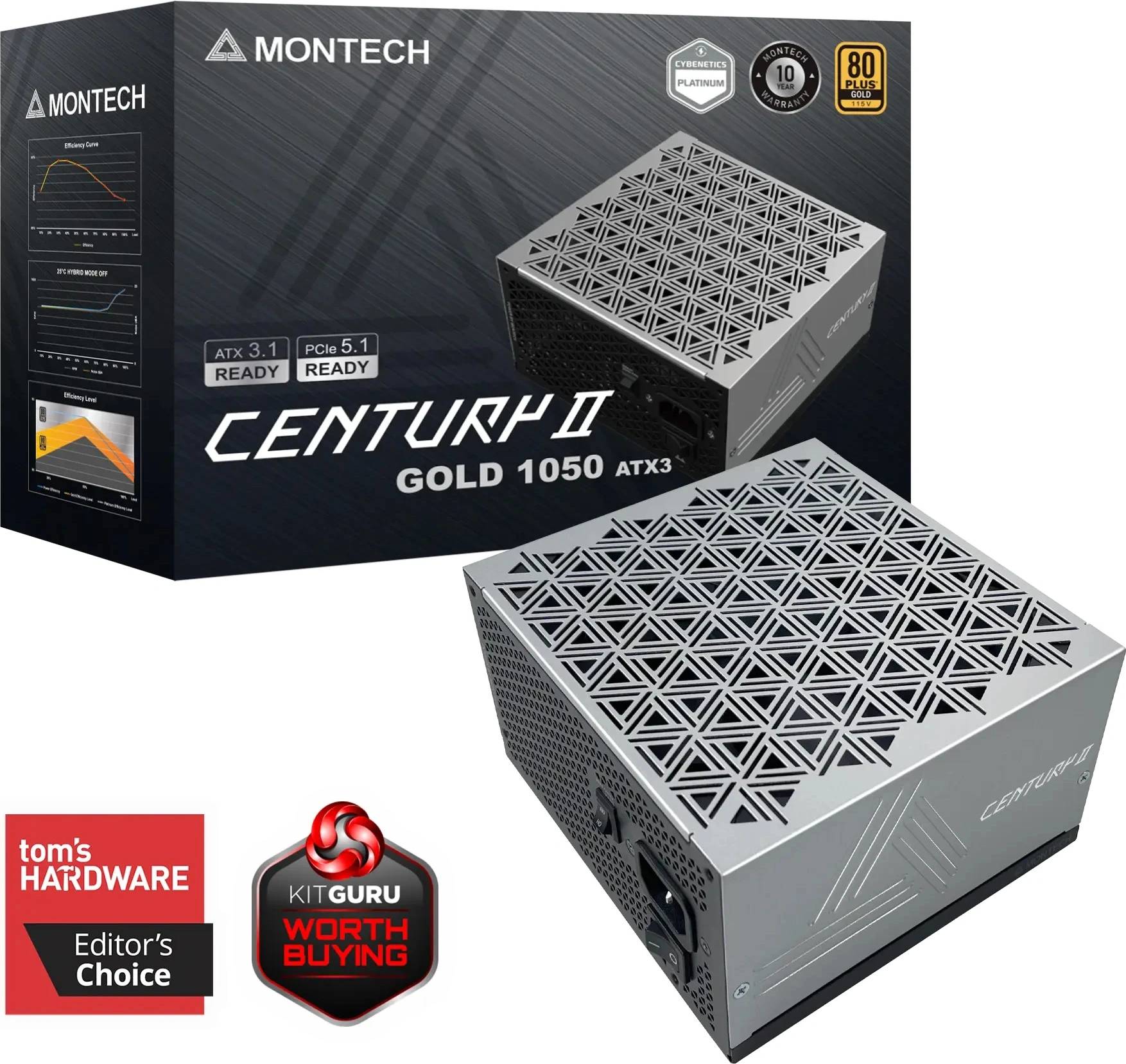 MONTECH Century II 1050W 80 PLUS Gold