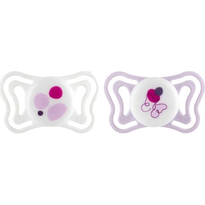 CHICCO Cumlíky Physioforma Light ortodontické ružová 2 ks