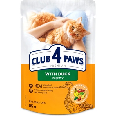 Club 4 Paws Premium With duck in gravy 85 g