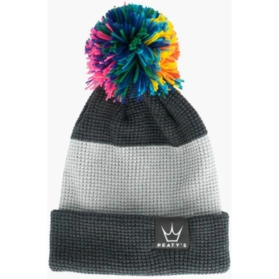 Peaty's Зимна шапка Peaty's Pub AW23 PubWear Merino Bobble Hat - Two-tone Grey