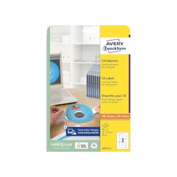 Image 1 of Zweckform Етикети за cd 6015, 2бр. на лист, 25 листа