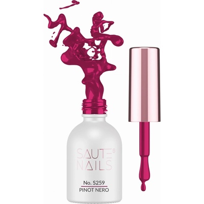 SAUTE NAILS Hybridní lak S259 PINOT NERO 8ml