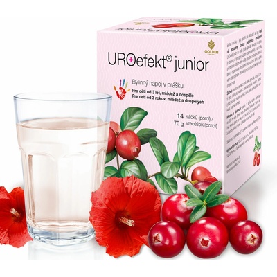 GOLDIM UROefekt Junior s extrakty z bylinek a brusinek 14 porcí