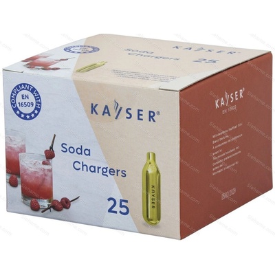 Kayser Náboje do sifonu na perlivou vodu CO2 25 ks