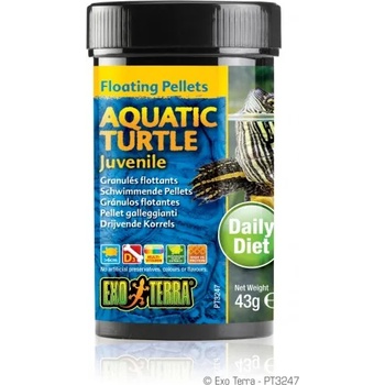 Hagen Floating Pellets - Juvenile Aquatic Turtle, храна за подрастващи водни костетурки - 43 гр - ГЕРМАНИЯ - PT3247