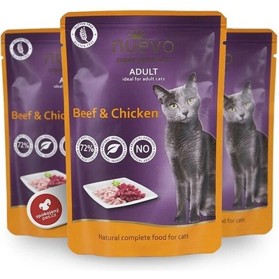 Nuevo Cat Adult Beef & Chicken 85 g
