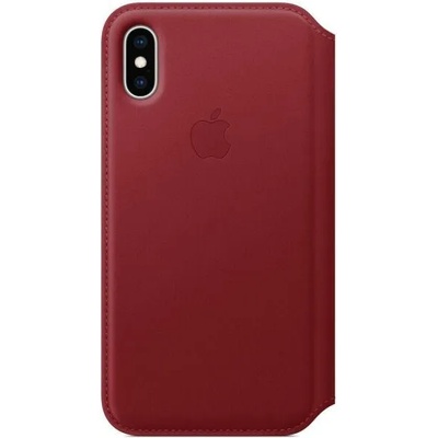 Apple iPhone XS Leather Folio cover red (MRWX2ZM/A)