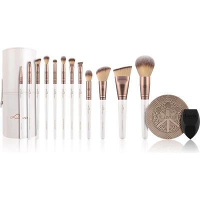 Luvia Cosmetics Prime Vegan štětec na oční linky 1 ks + štětec na oční stíny 6 ks + štětec na tvářenku 1 ks + štětec na pudr 1 ks + štětec na konturování 1 ks + štětec na rozjasňovač 1 ks + štětec na