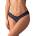 Obsessive Nightly Blue Crotchless Thong Black M/L