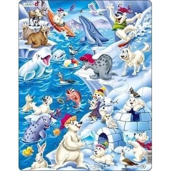 Larsen Maxi US28 Пъзел с формички 36 броя Животни (7023852120453) (7023852120453)