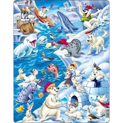 Larsen Maxi US28 Пъзел с формички 36 броя Животни (7023852120453)