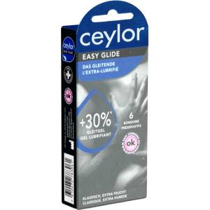 ceylor Single: Easy Glide, 6 extra wet condoms